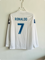 REAL MADRID 2017-18 HOME KIT RONALDO FULLSLEEVE EMBROIDERY