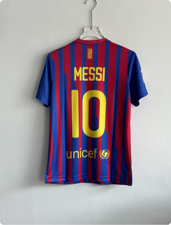 BARCELONA 2011-12 HOME KIT MESSI EMBROIDERY PREMIUM