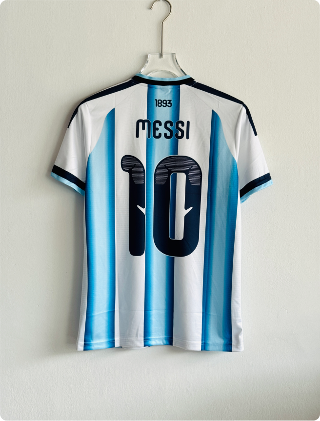 ARGENTINA 2026 HOME KIT MESSI EMBROIDERY PREMIUM