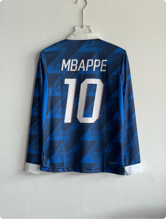 FRANCE 2026 HOME KIT MBAPPE FULLSLEEVE POLO EMBROIDERY