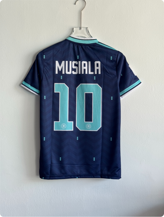 GERMANY 2026 AWAY KIT MUSIALA KNITTED POLO EMBROIDERY PREMIUM