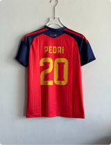SPAIN 2026 HOME KIT PEDRI EMBROIDERY PREMIUM