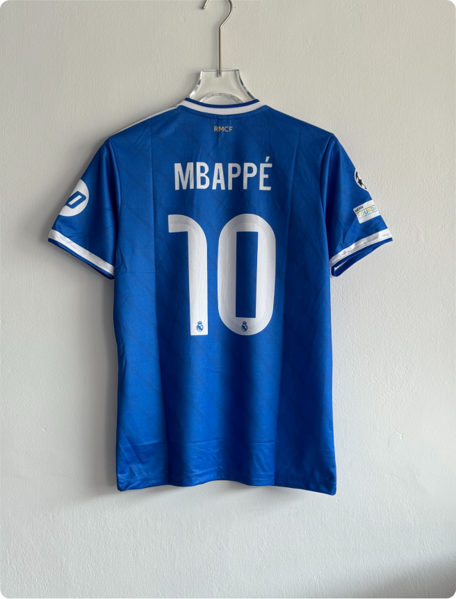 REAL MADRID 25-26 THIRD KIT MBAPPE EMBROIDERY PREMIUM
