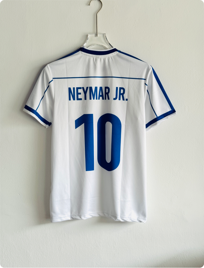 BRAZIL 1998 WHITE KIT NEYMER EMBROIDERY PREMIUM