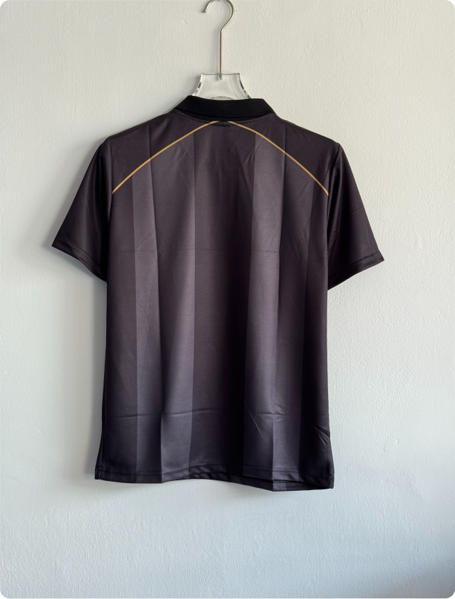 RCB 2026 GREY STRIPER POLO
