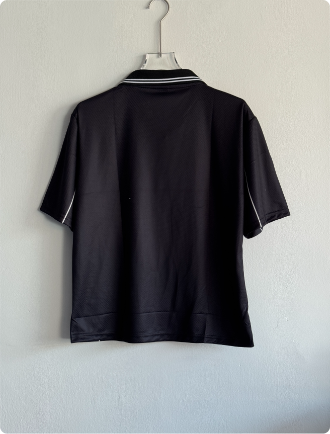 CELTIC BLACK FIVESLEEVE POLO