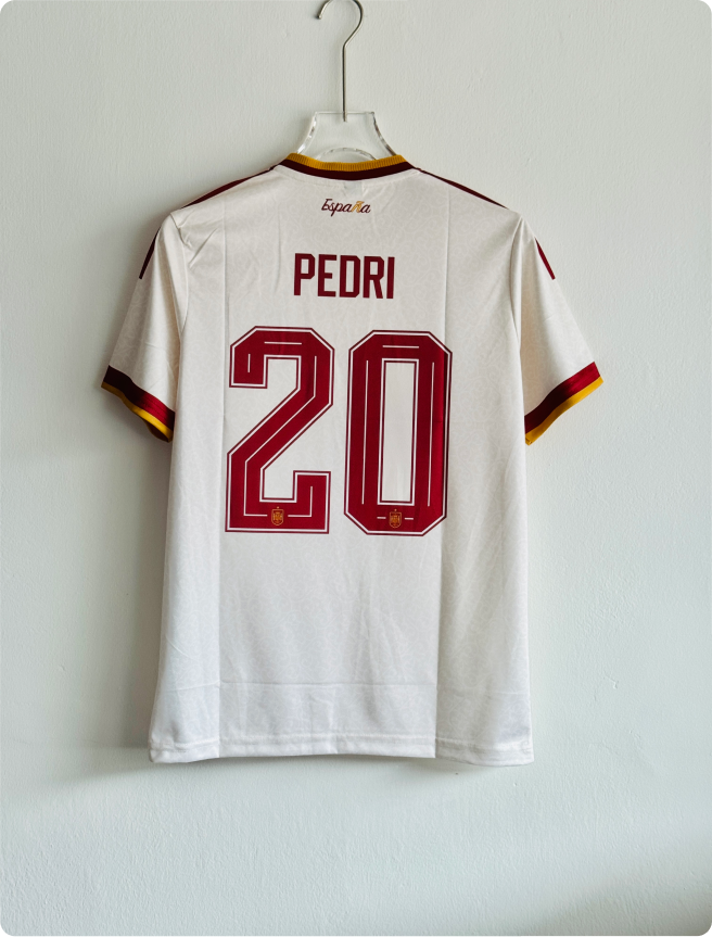 SPAIN 2026 AWAY KIT PEDRI EMBROIDERY PREMIUM