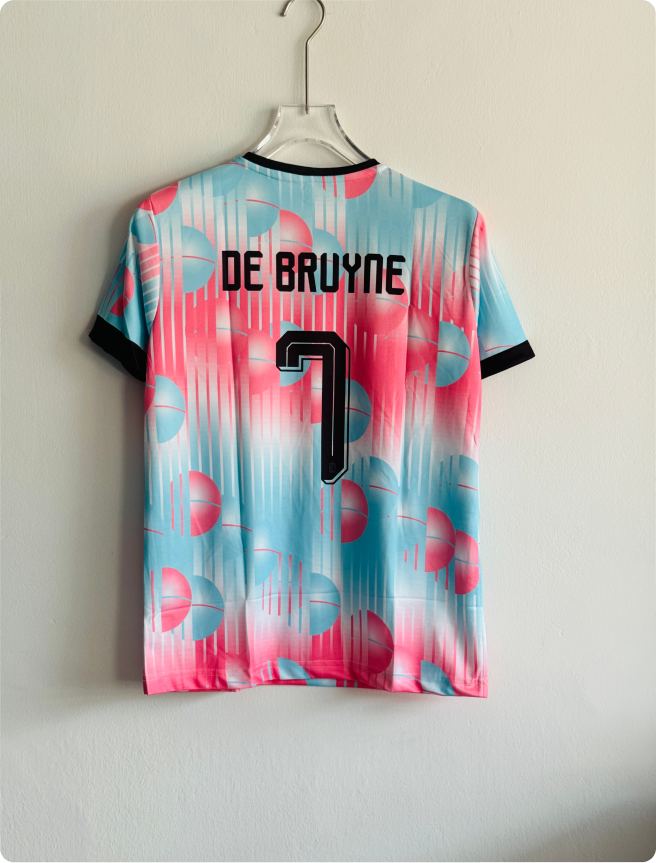 BELGIUM 2026 AWAY KIT DE BRUYNE EMBROIDERY