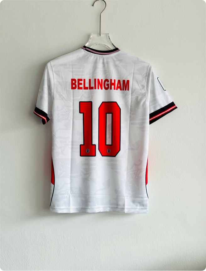 ENGLAND 2026 HOME KIT BELINGHAM EMBROIDERY