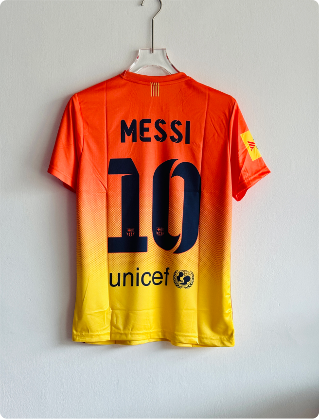 BARCELONA 2012-13 AWAY KIT MESSI EMBROIDERY PREMIUM
