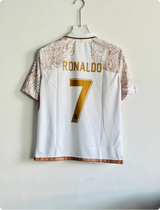REAL MADRID GOLD SPECIAL EDITION KIT RONALDO FIVESLEEVE POLO