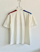 TSHIRT FRANCE WHITE FIVESLEEVE EMBROIDERY