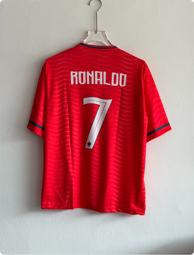 PORTUGAL 2026 HOME KIT RONALDO FIVESLEEVE EMBROIDERY