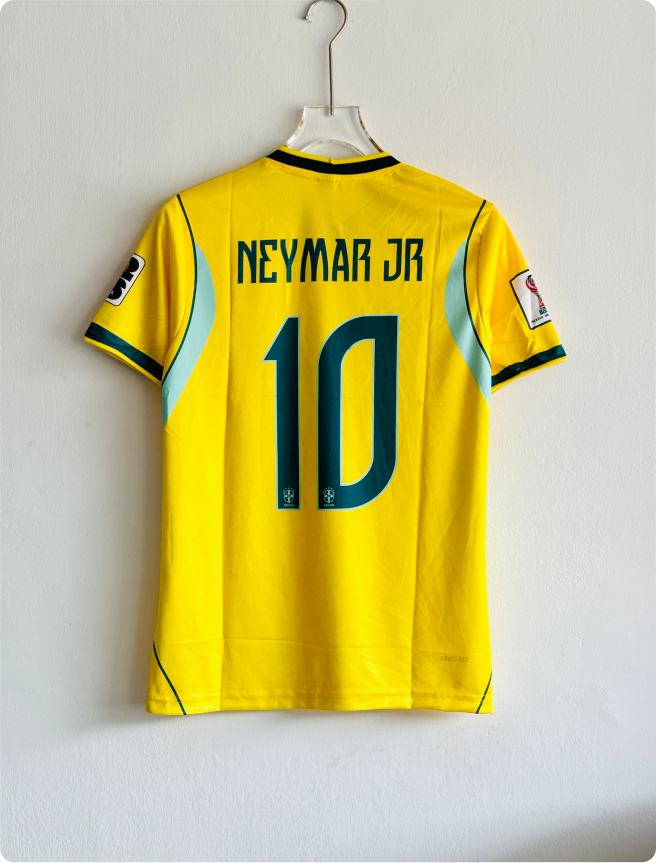 BRAZIL 2026 HOME KIT NEYMER EMBROIDERY PREMIUM
