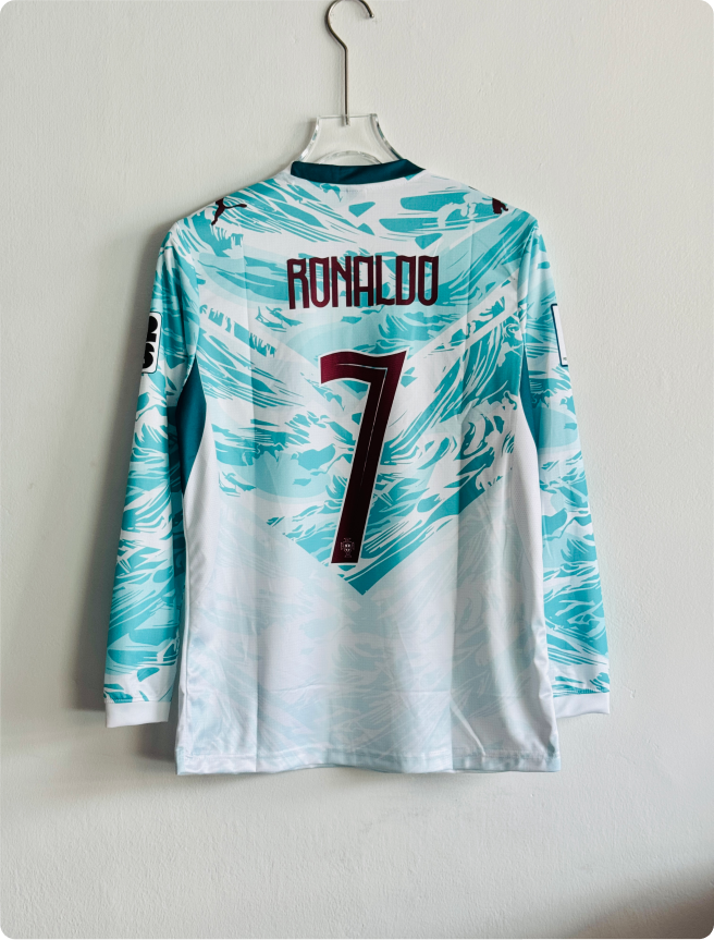 PORTUGAL 2026 AWAY KIT RONALDO FULLSLEEVE EMBROIDERY PREMIUM