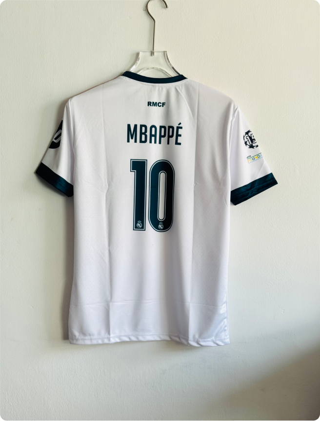 REAL MADRID 26-27 HOME KIT MBAPPE