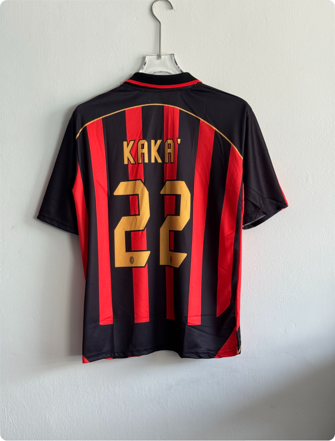 ACMILAN 2006-07 HOME KIT KAKA FIVESLEEVE POLO