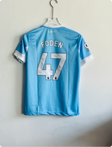 MANCHESTER CITY 26-27 HOME KIT FODEN EMBROIDERY