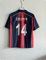 BARCELONA BLAUGRANA VINTAGE KIT CRUYFF FIVESLEEVE POLO