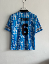 ENGLAND 1990 THIRD KIT TERRY FIVESLEEVE POLO