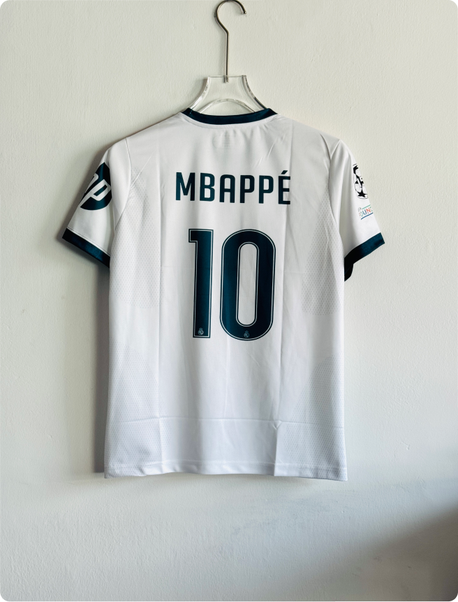REAL MADRID 26-27 HOME KIT MBAPPE EMBROIDERY