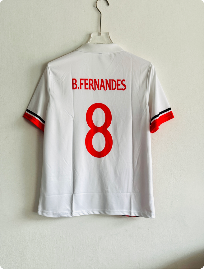 MANCHESTER UNITED 25-26 ROSE EDITION SPECIAL KIT B.FERNADES FIVESLEEVE POLO