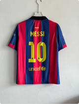 BARCELONA 2014-15 HOME KIT MESSI FIVESLEEVE POLO