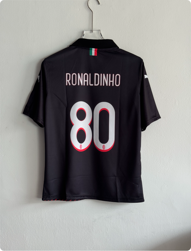 ACMILAN 2019-20 THIRD KIT RONALDINHO FIVESLEEVE POLO