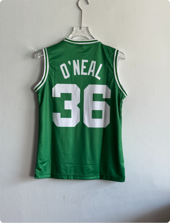 BOSTON CELTICS O'NEAL 36 GREEN SLEEVELESS PREMIUM