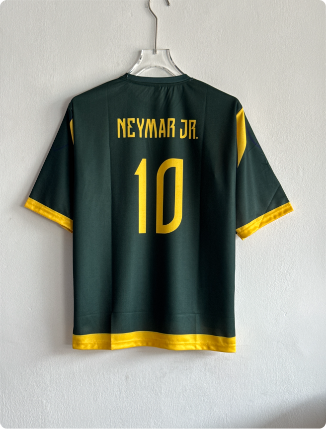 BRAZIL NEYMER GREEN SPECIAL EDITION KIT NEYMER FIVESLEEVE EMBROIDERY