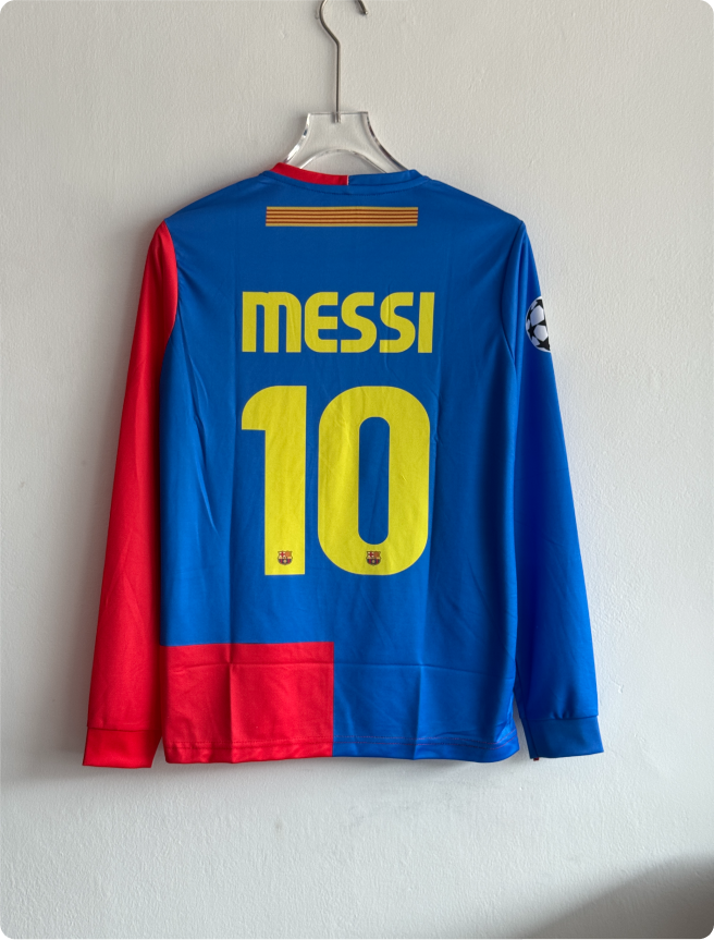 BARCELONA 2008-09 HOME KIT MESSI FULLSLEEVE EMBROIDERY