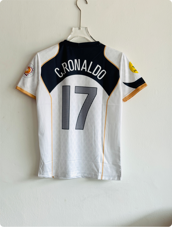 PORTUGAL 2004 AWAY KIT RONALDO EMBROIDERY