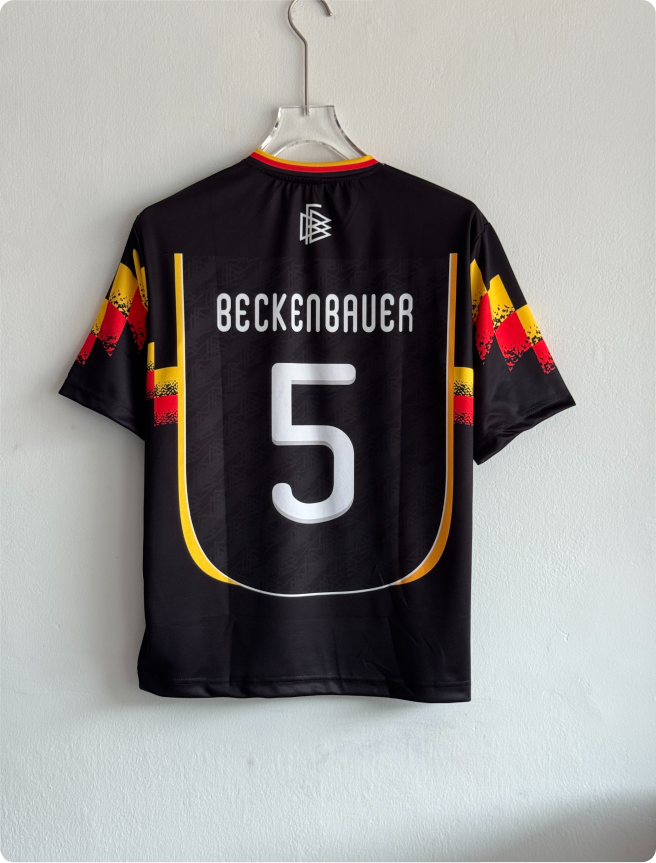 GERMANY BRINGBACK REMIXED SPECIAL EDITION JERSEY BECKENBAUER FIVESLEEVE EMBROIDERY