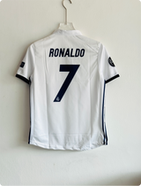REAL MADRID 2016-17 HOME KIT RONALDO POLO EMBROIDERY PREMIUM