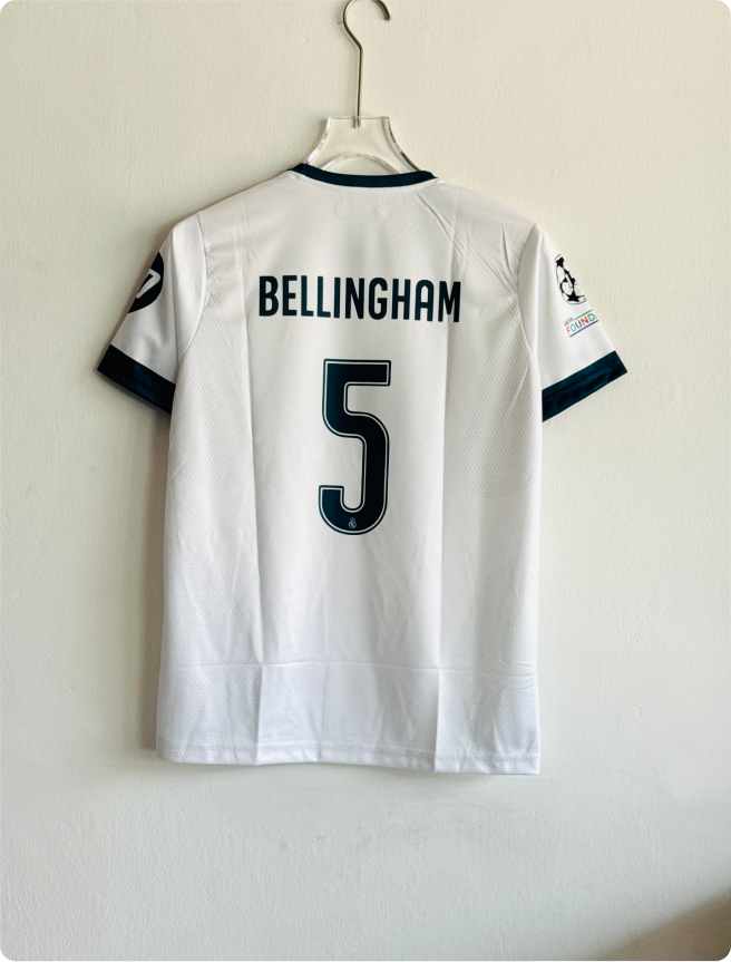 REAL MADRID 26-27 HOME KIT BELINGHAM EMBROIDERY