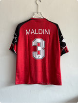 ACMILAN 1997-98 HOME KIT MALDINI FIVESLEEVE