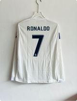 REAL MADRID 2017-18 HOME KIT RONALDO FULLSLEEVE EMBROIDERY