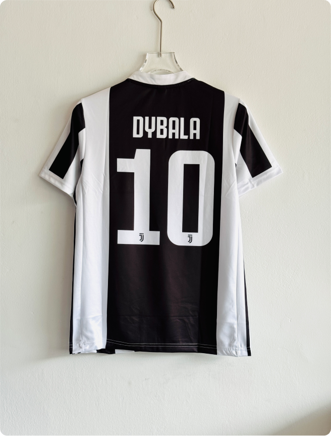 JUVENTUS 2017-18 HOME KIT DYBALA POLO EMBROIDERY PREMIUM