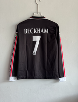 MANCHESTER UNITED 1998-99 THIRD KIT BECKHAM FULLSLEEVE POLO EMBROIDERY