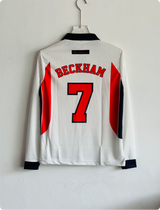 ENGLAND 1998 HOME KIT BECKHAM FULLSLEEVE POLO EMBROIDERY