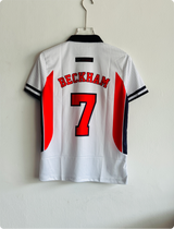 ENGLAND 1998 HOME KIT BECKHAM POLO EMBROIDERY