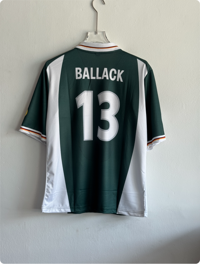GERMANY 2000 AWAY KIT BALLACK FIVESLEEVE POLO EMBROIDERY PREMIUM