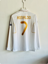 REAL MADRID 2011-12 HOME KIT RONALDO FULLSLEEVE POLO EMBROIDERY PREMIUM