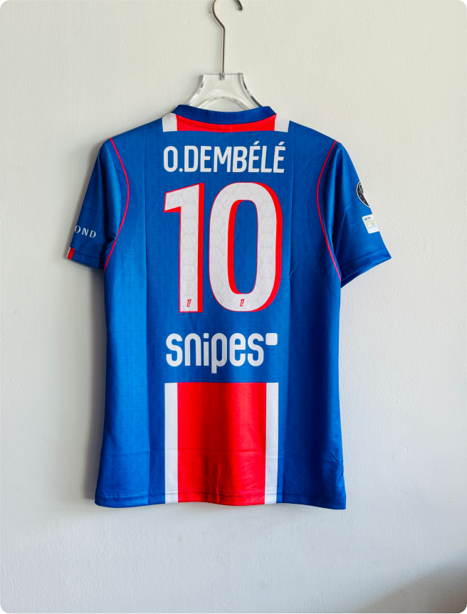 PSG 26-27 HOME KIT DEMBELE EMBROIDERY PREMIUM