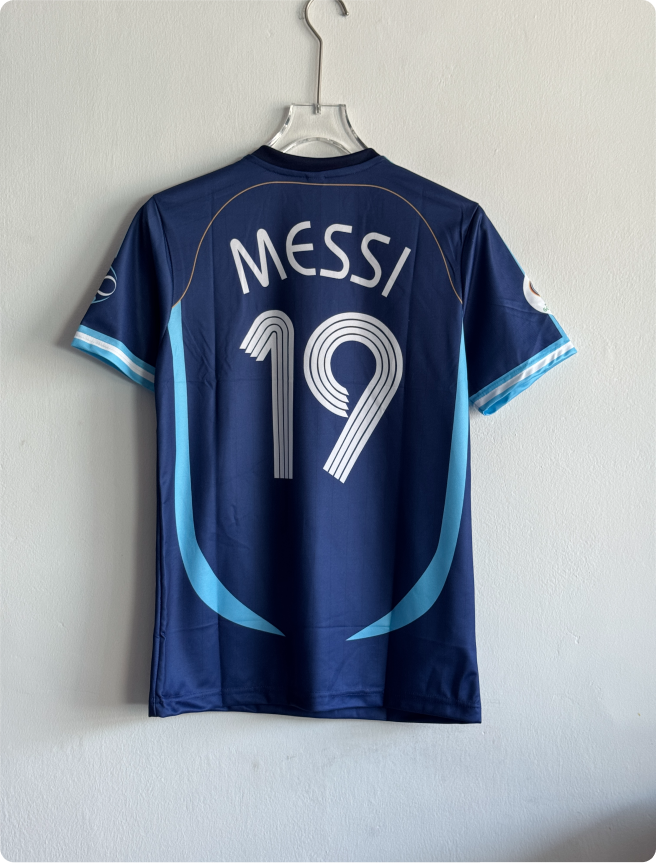 ARGENTINA 2006 HOME KIT MESSI EMBROIDERY PREMIUM