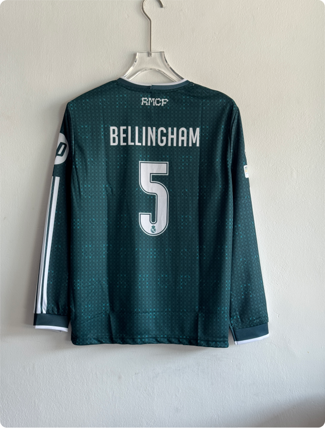 REAL MADRID 26-27 AWAY KIT BELLINGHAM FULLSLEEVE