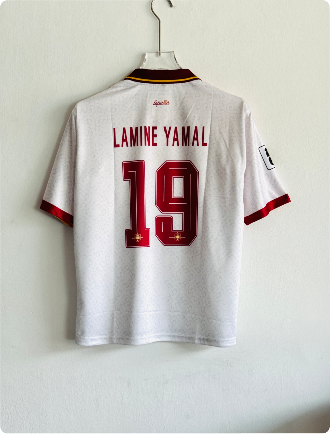 SPAIN 2026 AWAY KIT YAMAL FIVESLEEVE POLO