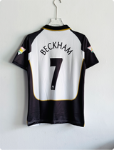MANCHESTER UNITED 2001-02 AWAY KIT BECKHAM POLO EMBROIDERY PREMIUM