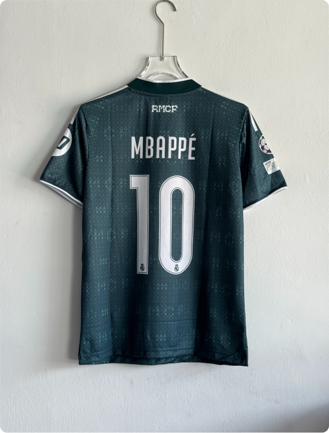 REAL MADRID 26-27 AWAY KIT MBAPPE EMBROIDERY PREMIUM