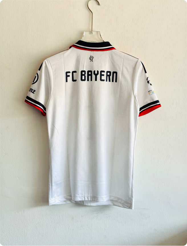 BAYERN MUNICH 26-27 AWAY KIT POLO EMBROIDERY PREMIUM
